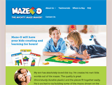 Tablet Screenshot of maze-o.com